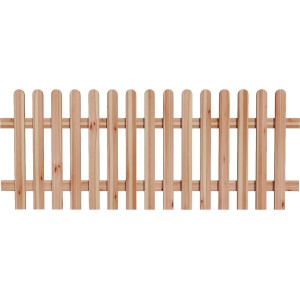 Staketenzaun Norki, Douglasie/Lärche, 80x200cm, naturbelassen. Gartenzaun mit glatt gehobelten Latten.