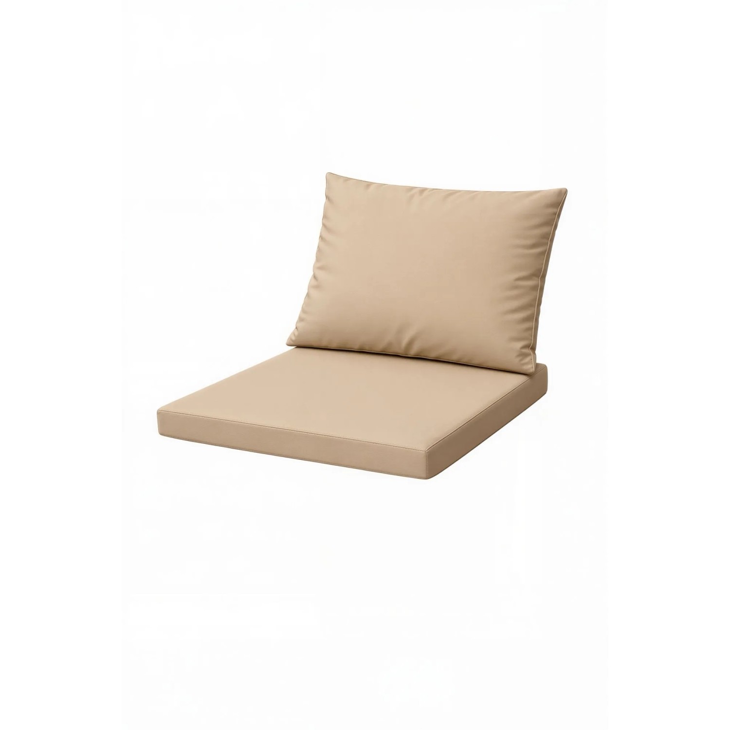 Setgarden Mix 4er Set Sitzkissen Für Polyrattan Sessel 50x52x7 Sitz + 50x56 cm Rückenlehne 1tlg Beige
