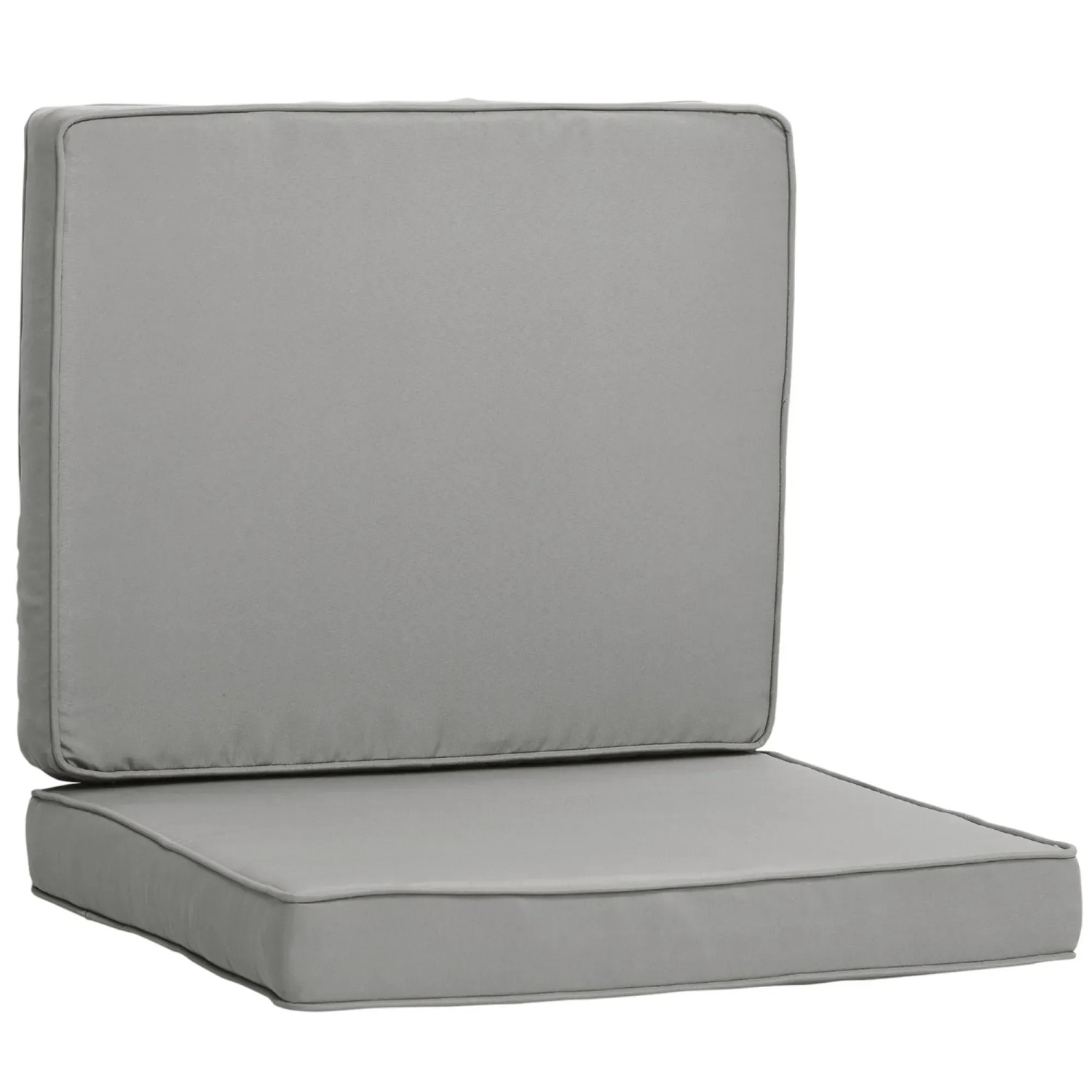 Outsunny Sitzkissen-Set für Draußen Polyester Hellgrau 56L x 52B x 7H cm günstig online kaufen