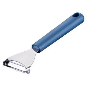 t.b.t. Küchenhelfer: Sparschäler mit blauem Griff aus der Kategorie Küchenutensilien.