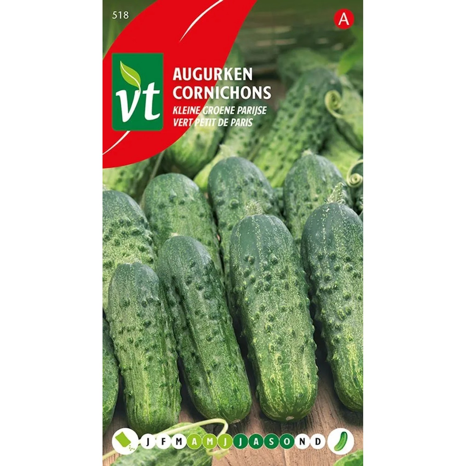Einlegegurke 'Cornichon Vert Petit de Paris' Samen Ca. 3 g Kleine Früchte