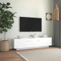 vidaXL TV-Schrank mit LED-Leuchten Weiß 160x35x40 cm 804427_4