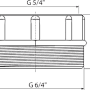 Alcadrain S0556-ND Reduktion 5/4" x 6/4"_2