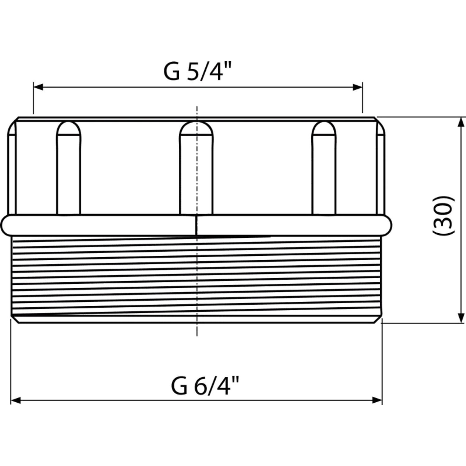 Alcadrain S0556-ND Reduktion 5/4" x 6/4"_2