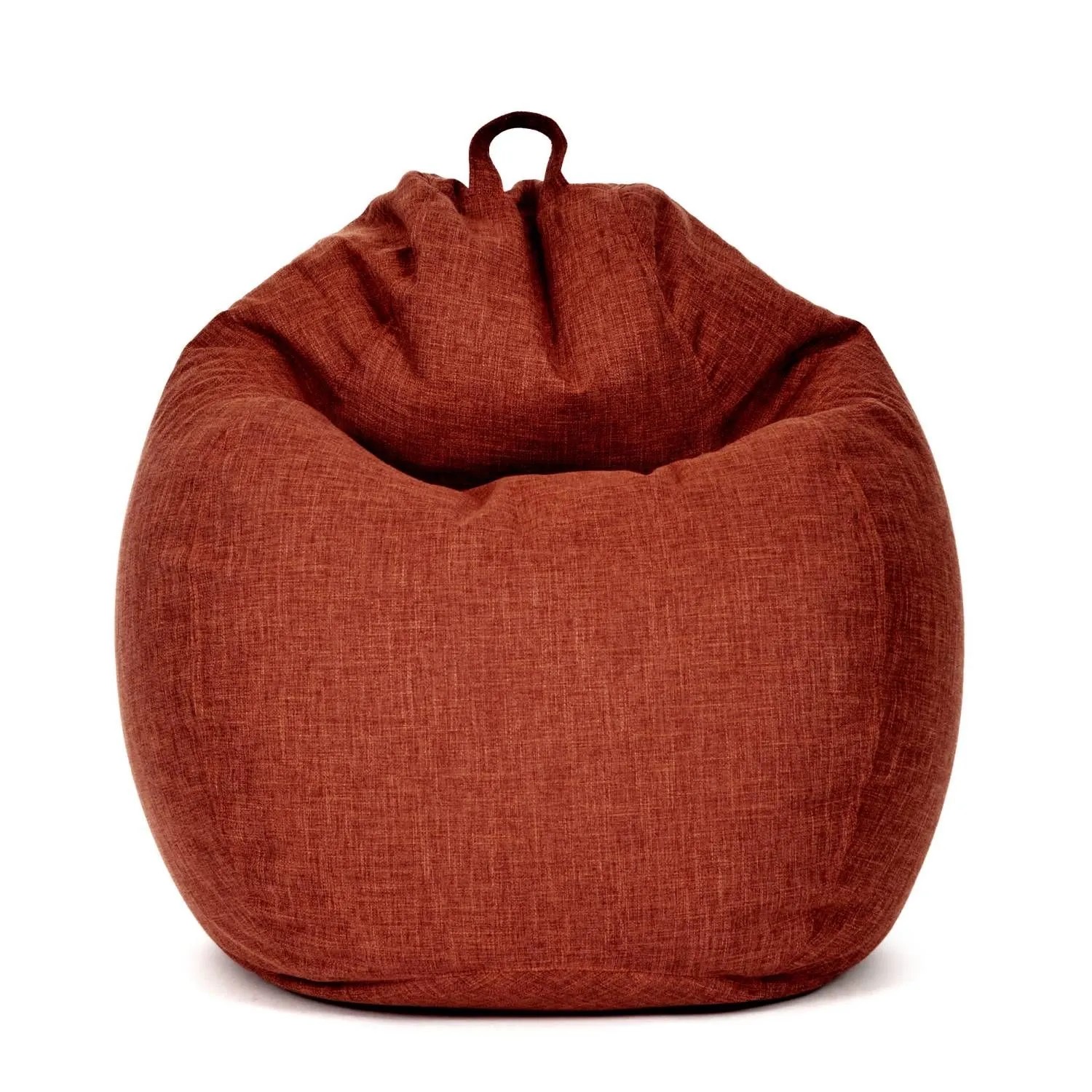 Green Bean Sitzsack Home XXL 100 x 120 x 50 cm Linen Waschbarer Bezug Rot