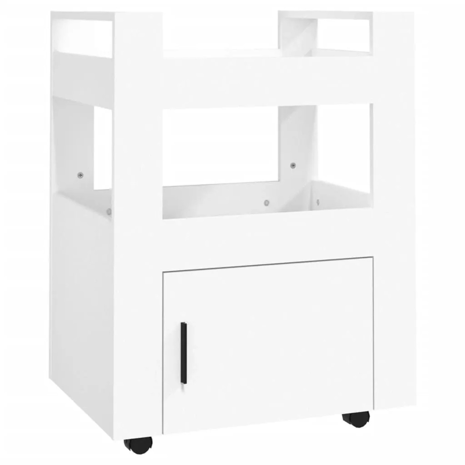vidaXL Küchenwagen Weiß 60x45x80 cm Holzwerkstoff 816824