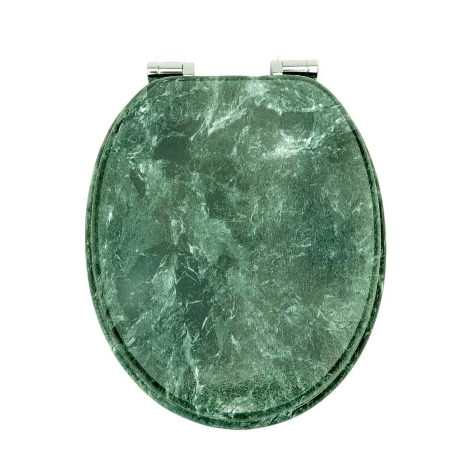 Sinobath WC-Sitz Oval mit Softclosing Grün Marmoroptik