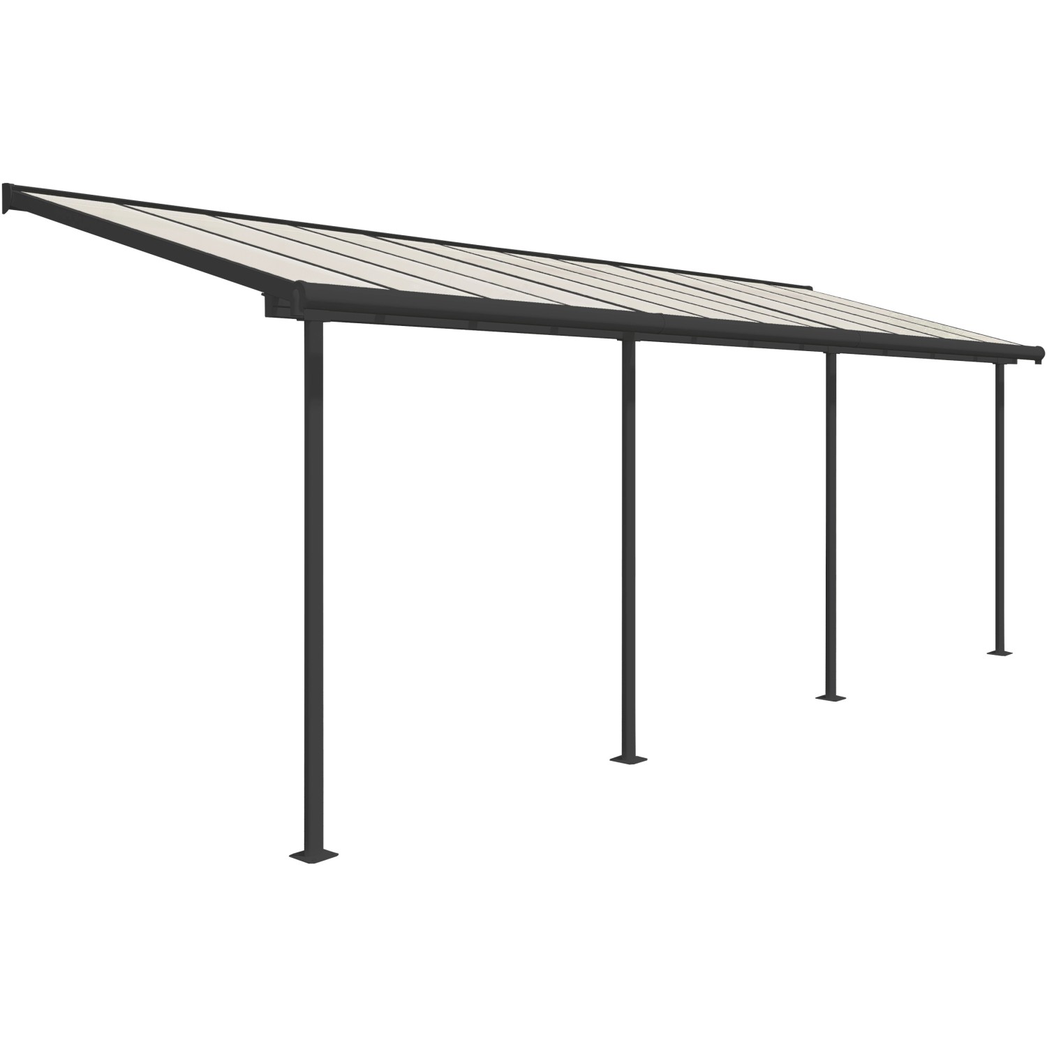 Palram Terrassendach Sierra B x T: 670 cm x 230 cm Grau