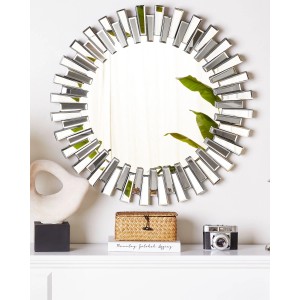 Beliani Wandspiegel CHOLET Silber 3x70x70