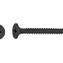 Schwarze LUX Spanplattenschraube mit Trompetenkopf, PH-Antrieb, Ø 3,5 x 25 mm.