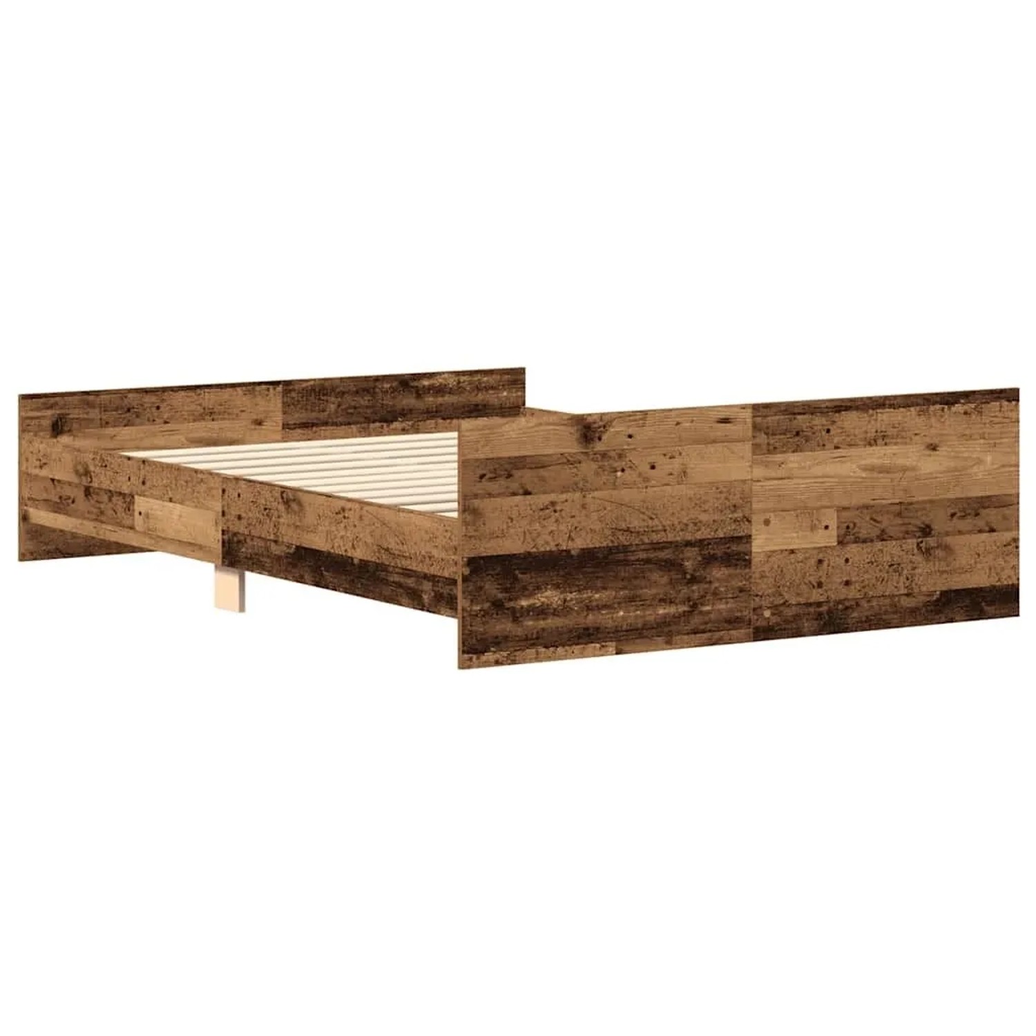 vidaXL Bettgestell Ohne Matratze Altholz-Optik 120x200cm Holzwerkstoff 3328732_7