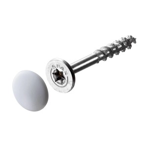 Hettich Schraube mit Abdeckkappe, Korpusverbinder für 16mm Möbel, 20-teilig