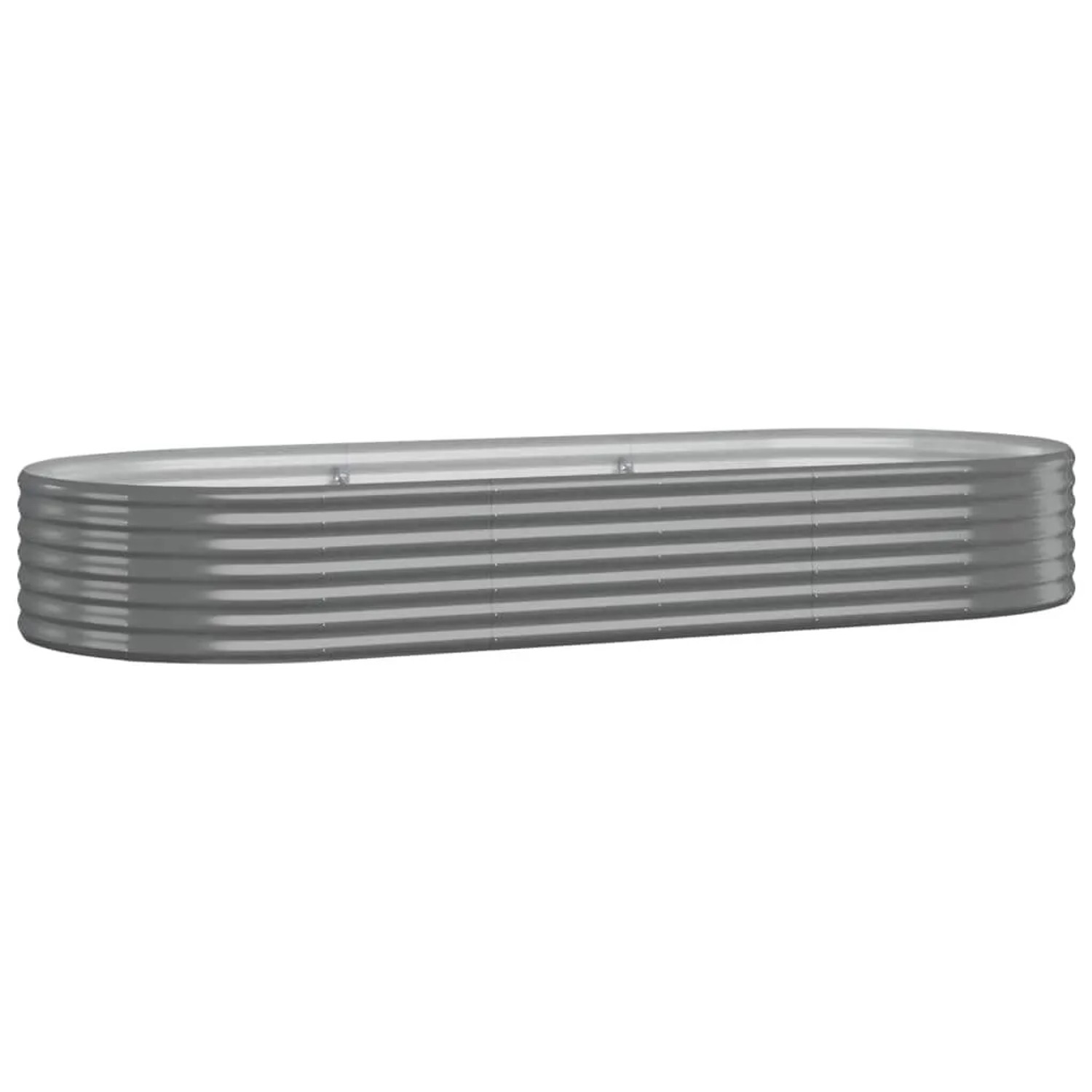 Furnicato Hochbeet Verzinkter Stahl 249x100x36 Cm Grau