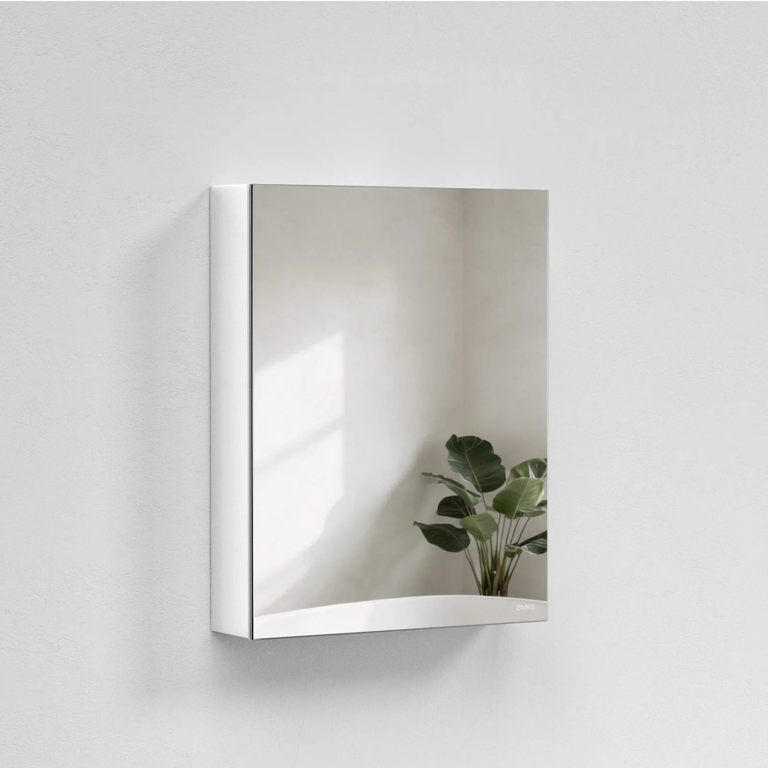 Emke Spiegelschränke Weiß 50x65cm Badezimmerschränke 1-Türig für Badezimmer günstig online kaufen