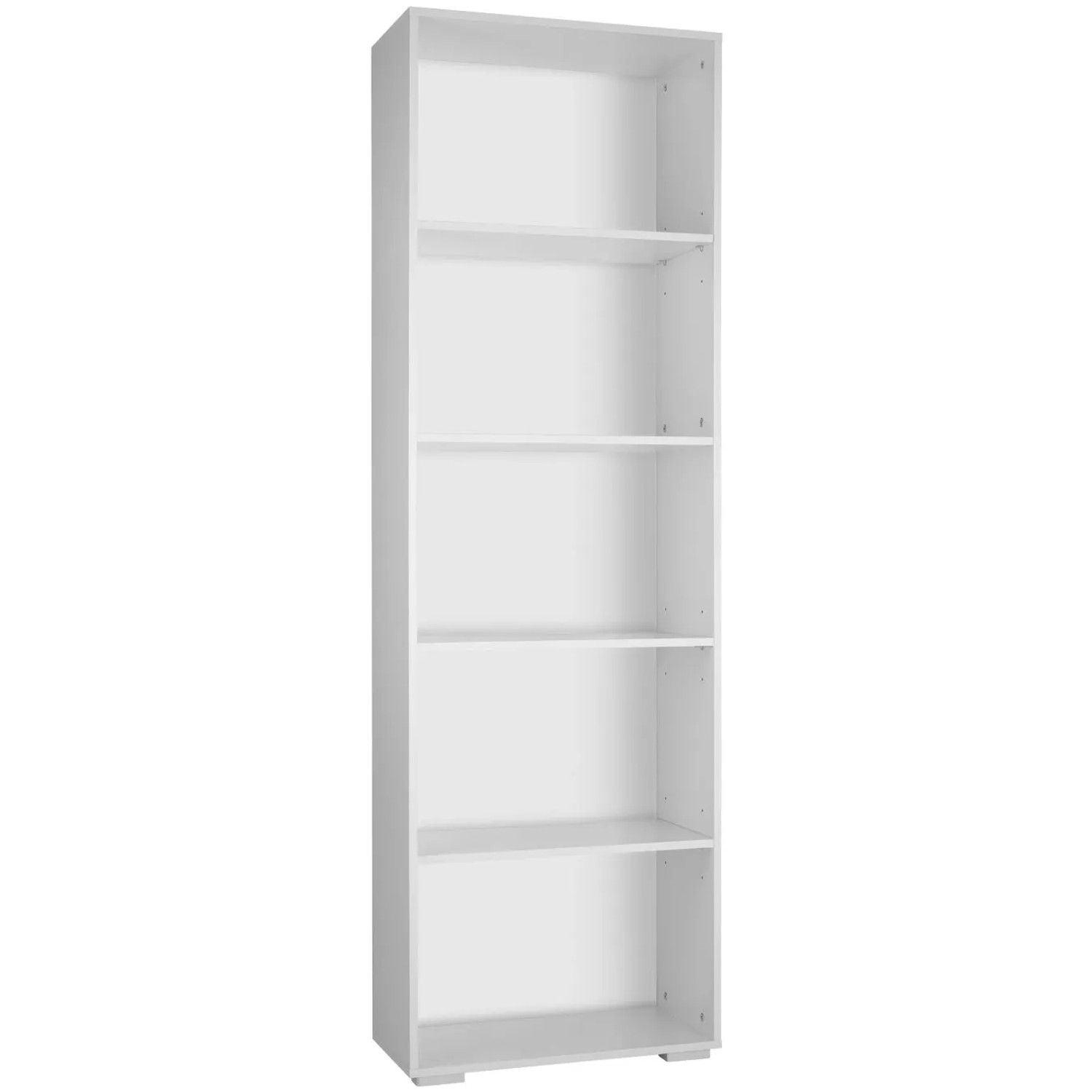 Tectake Bücherregal Lexi Mdf Mit 5 Fächern  60 x 30 x 190 cm Weiß