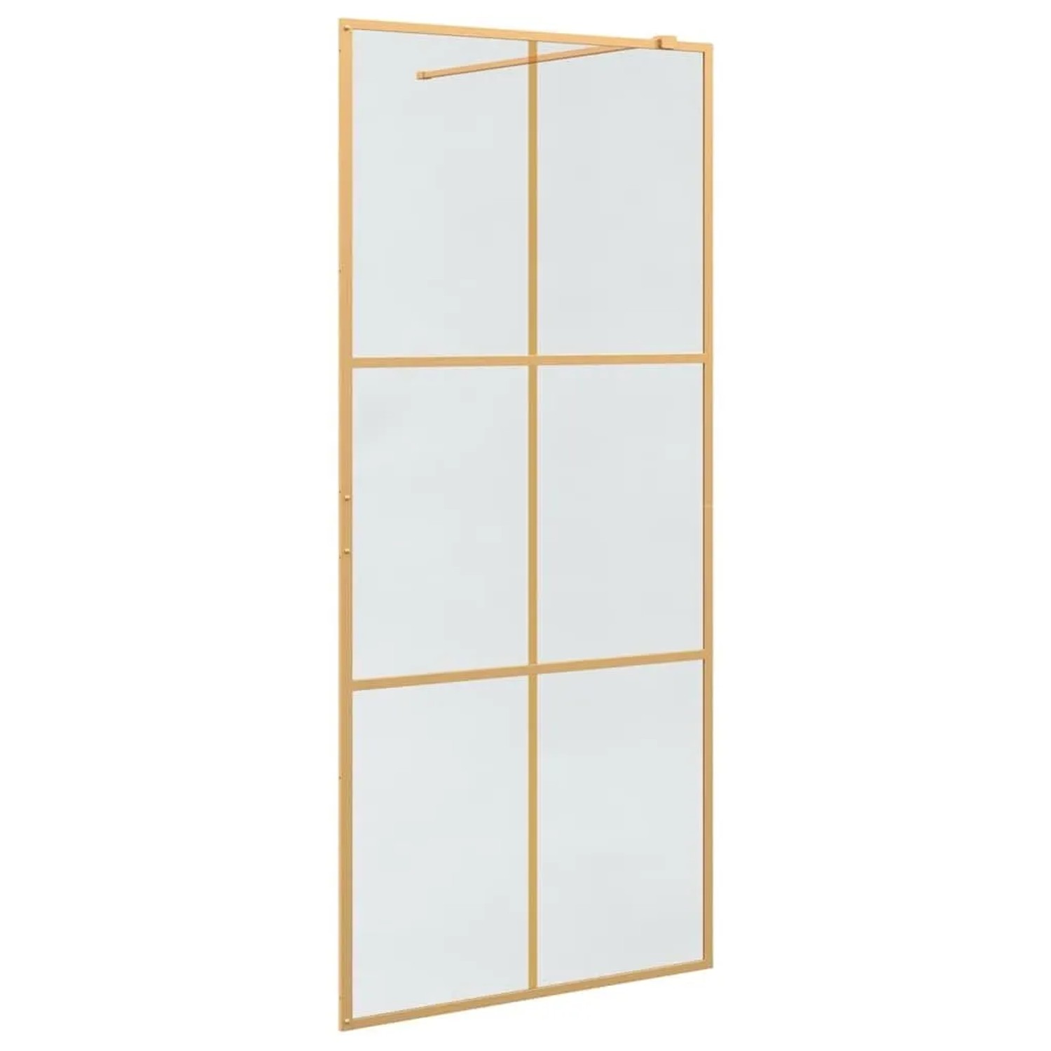 Thumbnail - vidaXL Walk-In Duschwand Gold 90 x 195 cm Gehärtetes Glas 42022053