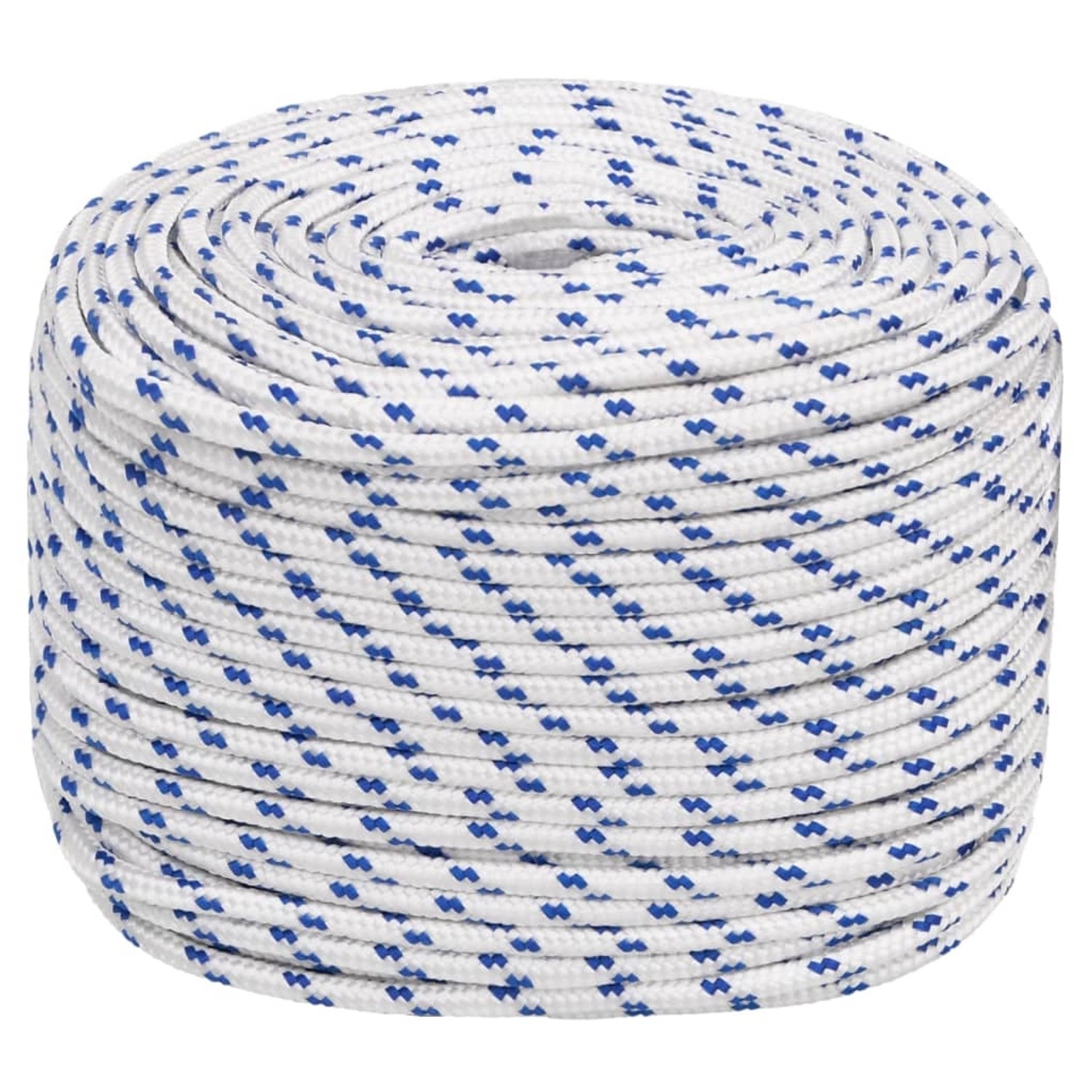 vidaXL Bootsseil Weiß 6 mm 250 m Polypropylen 152287