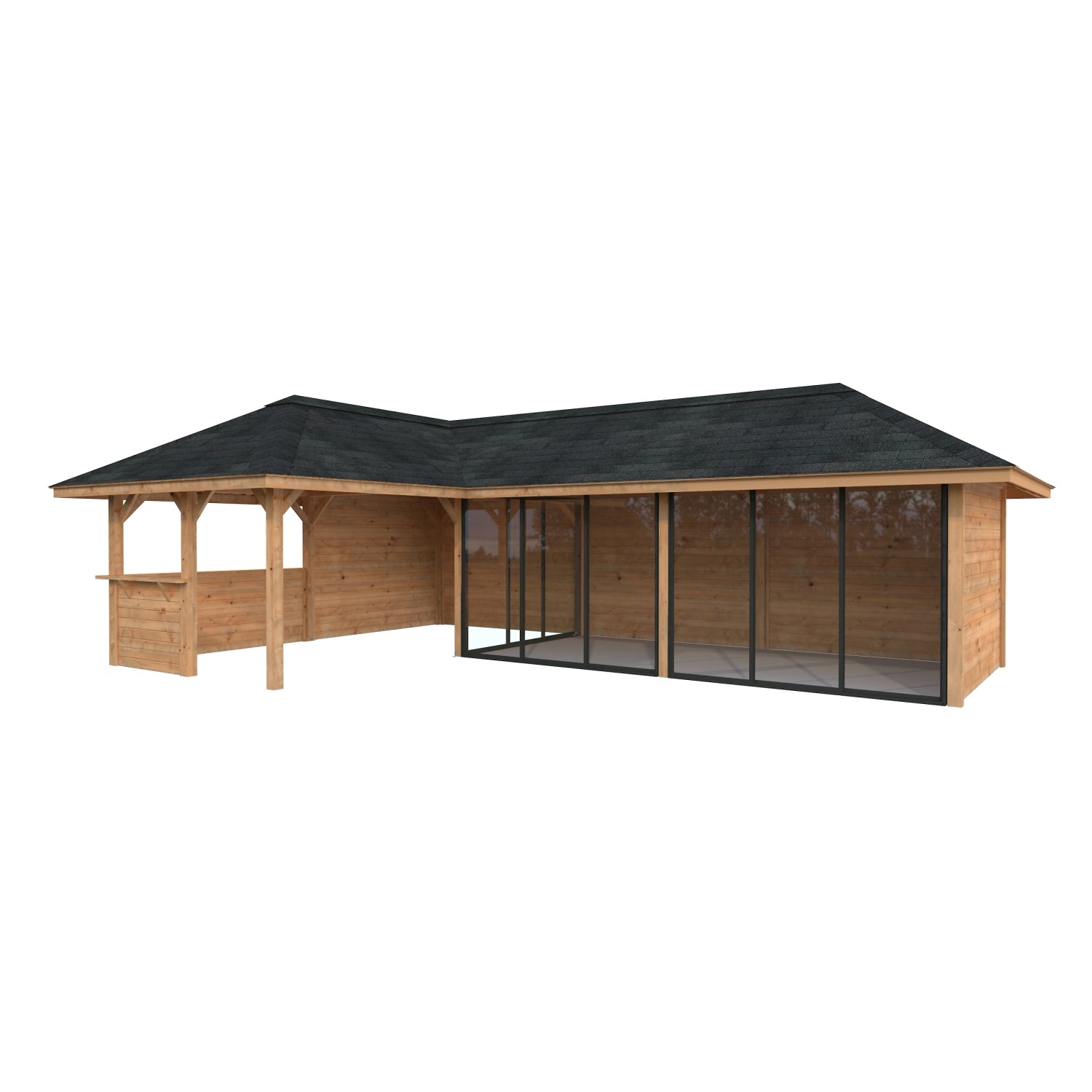 Palmako Pavillon Bianca Set220 Slide Braun Tauchgrundiert 876 cm x 588 cm F günstig online kaufen