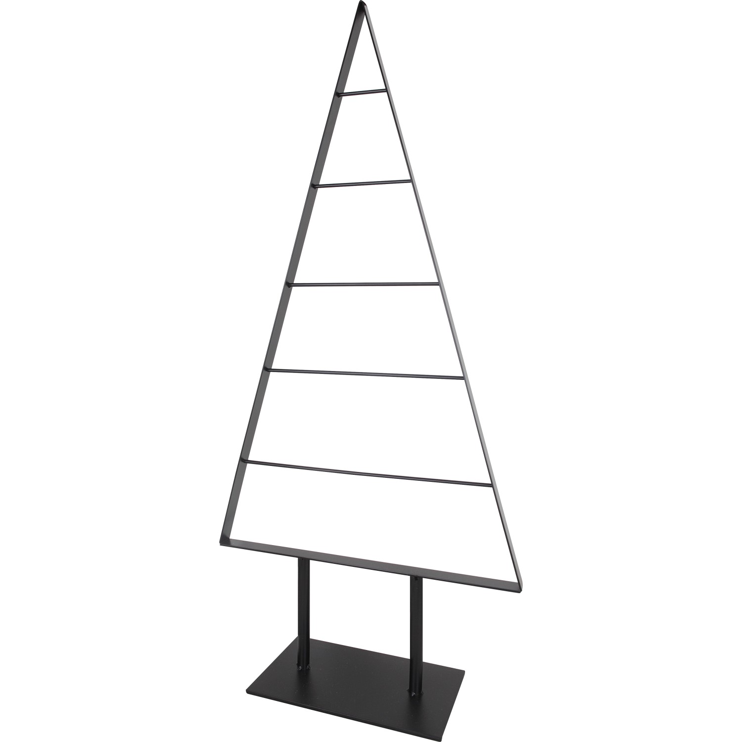 Deko-Tanne aus Metall 31 cm x 12 cm x 62 cm Schwarz