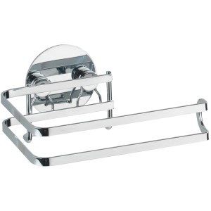 Wenko Turbo-Loc Toilettenpapierhalter aus Edelstahl, glänzend.