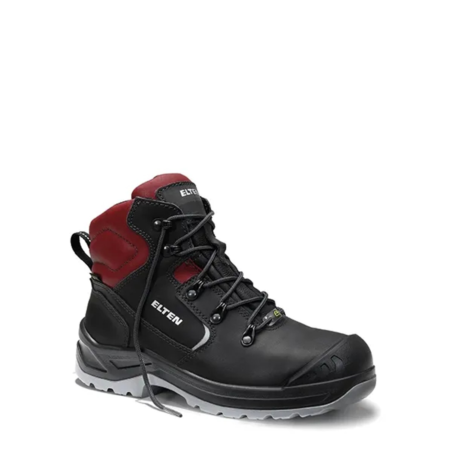 Elten Damen-Sicherheitsschnürstiefel Lena Gtx Black-Red Mid Esd S3 Ci Gr. 40
