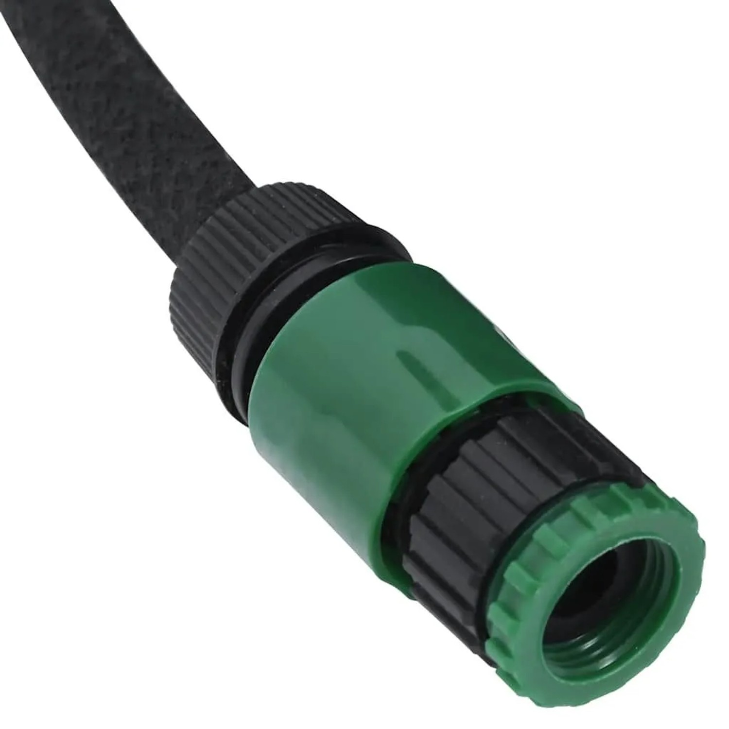 vidaXL Tropfschlauch Schwarz 50 m Gummi 155872_4