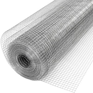 Gerollter, verzinkter Volierendraht aus Metall mit 19x19mm Maschenweite. Ideal für Zaunbau und Kleintiergehege.