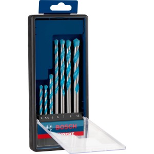 Bosch Expert Multi Construction Bohrer Set, 7-teilig (Ø 5-10 mm), Universalbohrer für verschiedene Materialien.