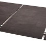 Ausgezogener, anthrazitfarbener Gartentisch Sophia, Teil des 9-teiligen Gartenmöbel-Sets von Garden Pleasure.