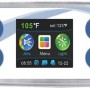Bedienfeld des Home Deluxe Outdoor Whirlpools Beach Plus mit Display und Tasten.