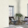 Rasch Vliestapete Tapetenwechsel II 898231, Uni Creme mit Glimmer, im Wohnraum.