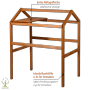 Dobar Pflanzturm-Aufsatz Magic Kubus 2.0, bernsteinfarben, mit Ablage, als Rankhilfe für Tomaten.