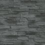 Erismann Vliestapete Stones Klein in Dunkelgrau mit Stein-Optik für ein modernes Wohnambiente.