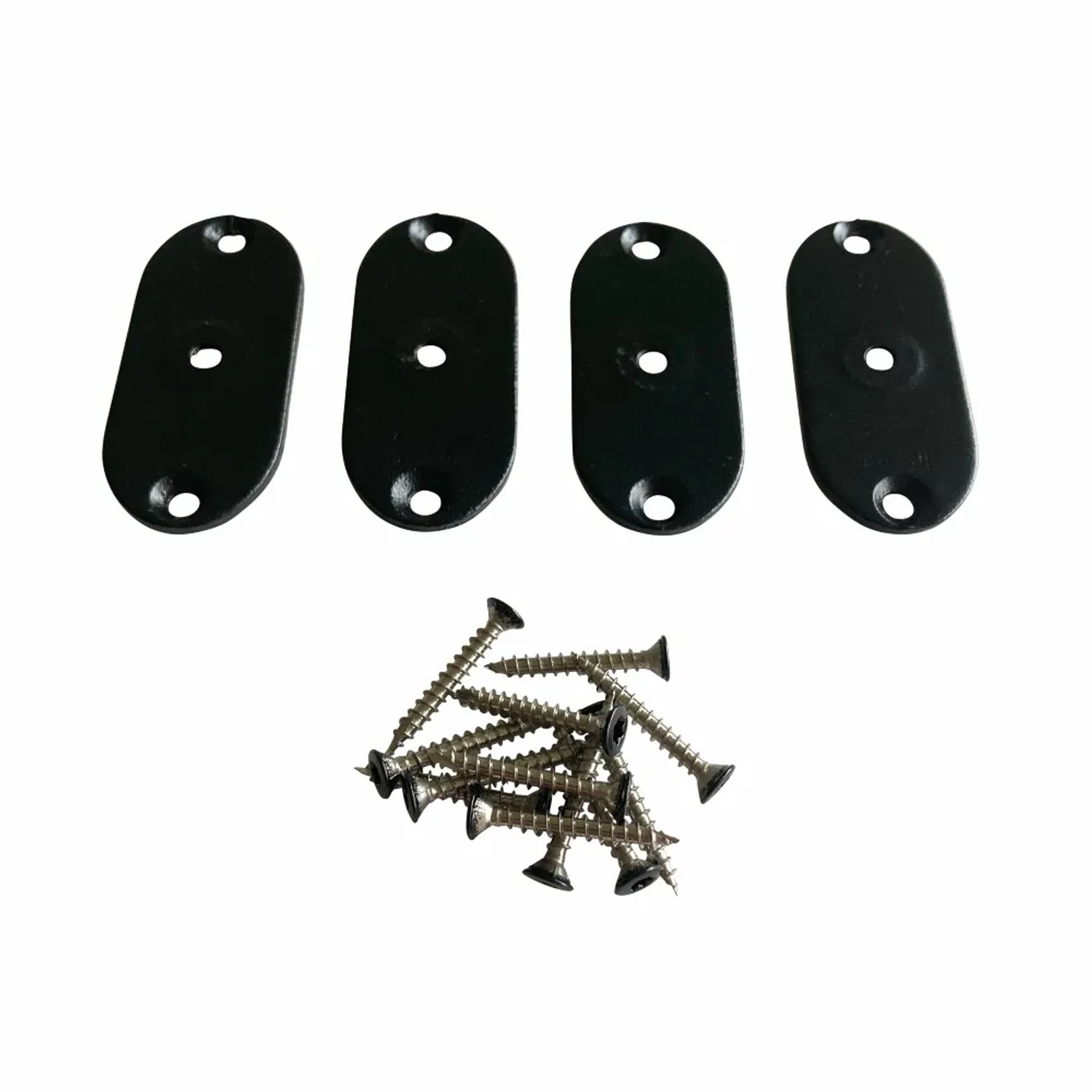 Zaunbeschlag Original PLUS Stahl Schwarz 3 cm x 7 cm
