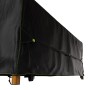 Schwarze Juskys Schutzhülle CoverSafe Pro (220x140x75 cm) für Gartenmöbel.