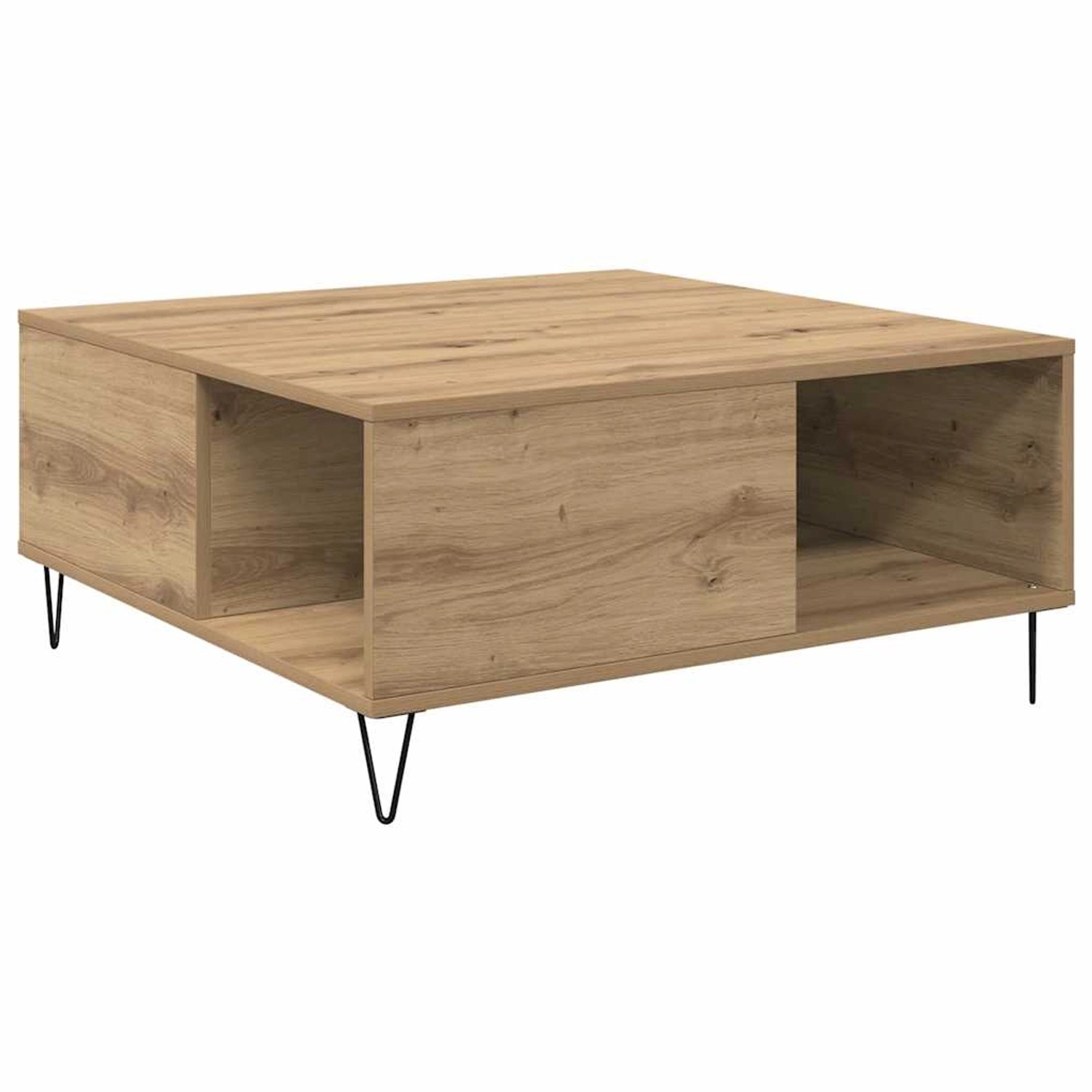 vidaXL Couchtisch Artisan-Eiche 80 x 80 x 36,5 cm Holzwerkstoff 881667