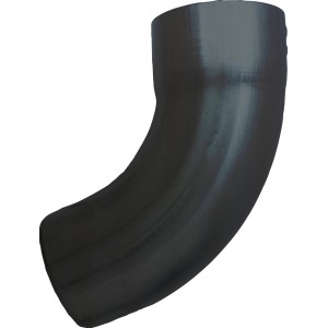 Fallrohrbogen NW 60/72° in Anthrazit (RAL 7016) für Metall-Dachrinnen.