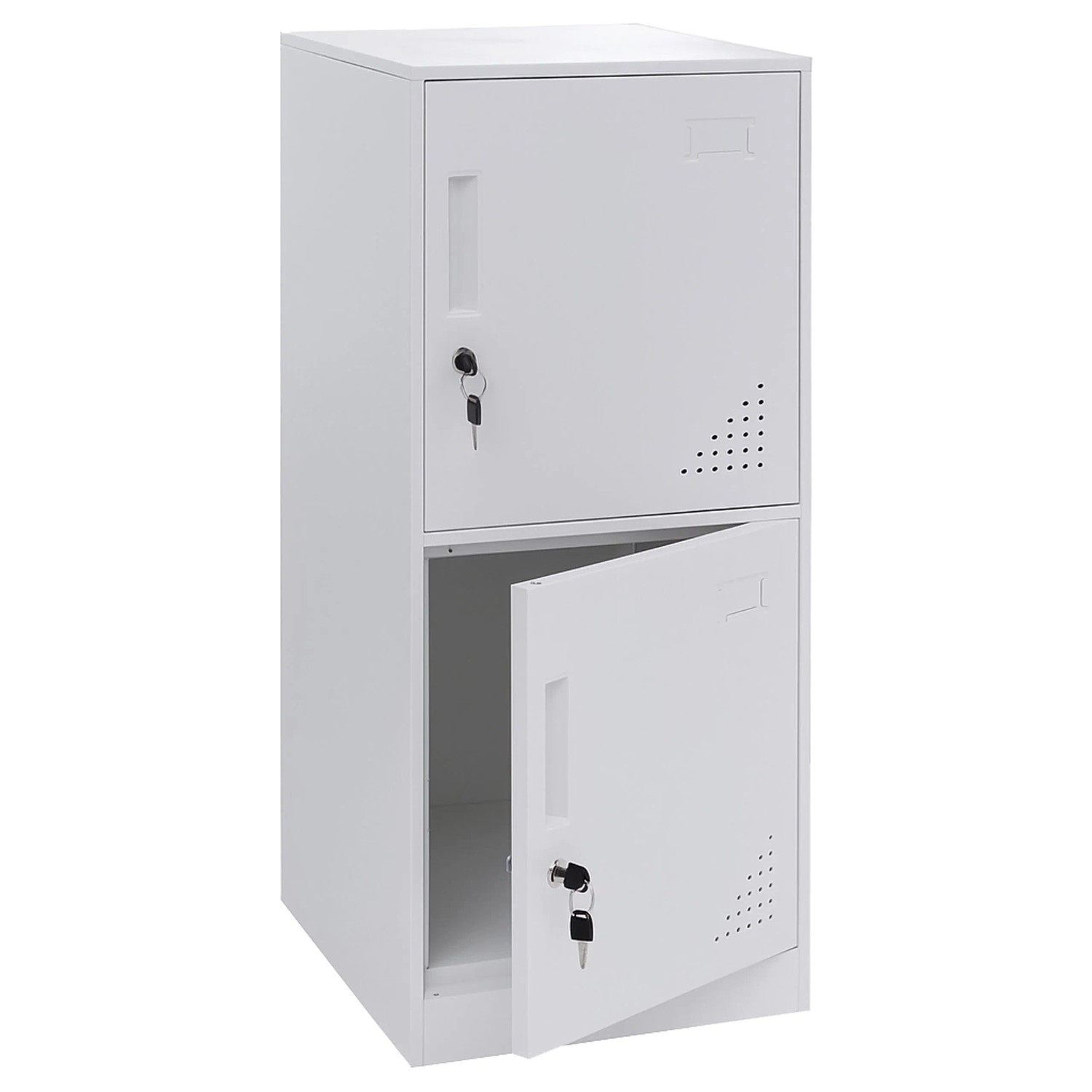 MCW Spind P63 Weiß 2 Türen