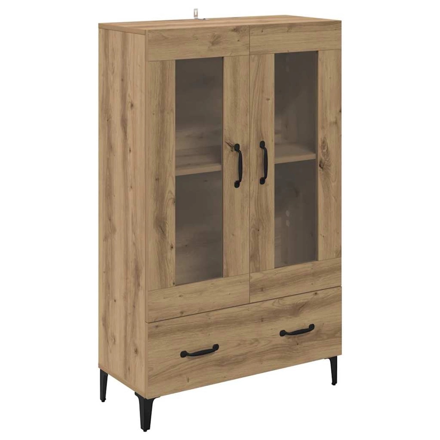 vidaXL Highboard Artisan-Eiche 70 x 31 x 115 cm Verbundholz und Eisen 880861