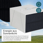 LUXULA Solar Wandleuchte 300lm 3000- 6000K Warm- Kaltweiß Bewegungsmelder PIR Sensor Drehbare Hauswandleuchte Weiß_3