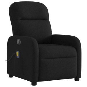 vidaXL Massagesessel Elektrisch Schwarz Stoff 3302964
