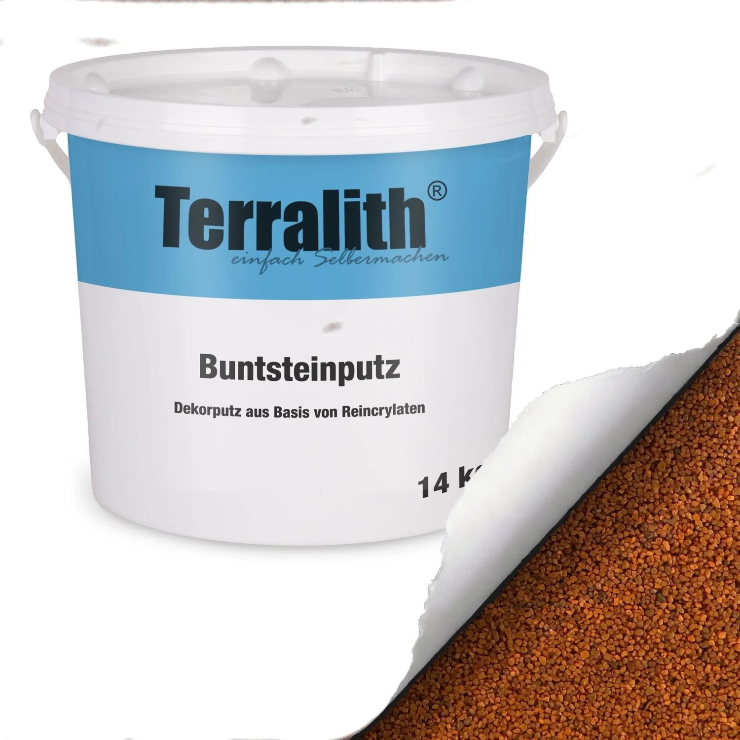 Terralith Buntsteinputz Mosaikputz 2mm 14 kg BSP25 Braun