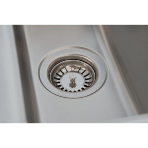 Respekta Excentergarnitur für 1/1,5 Becken-Spülen, Spülenzubehör aus Edelstahl.