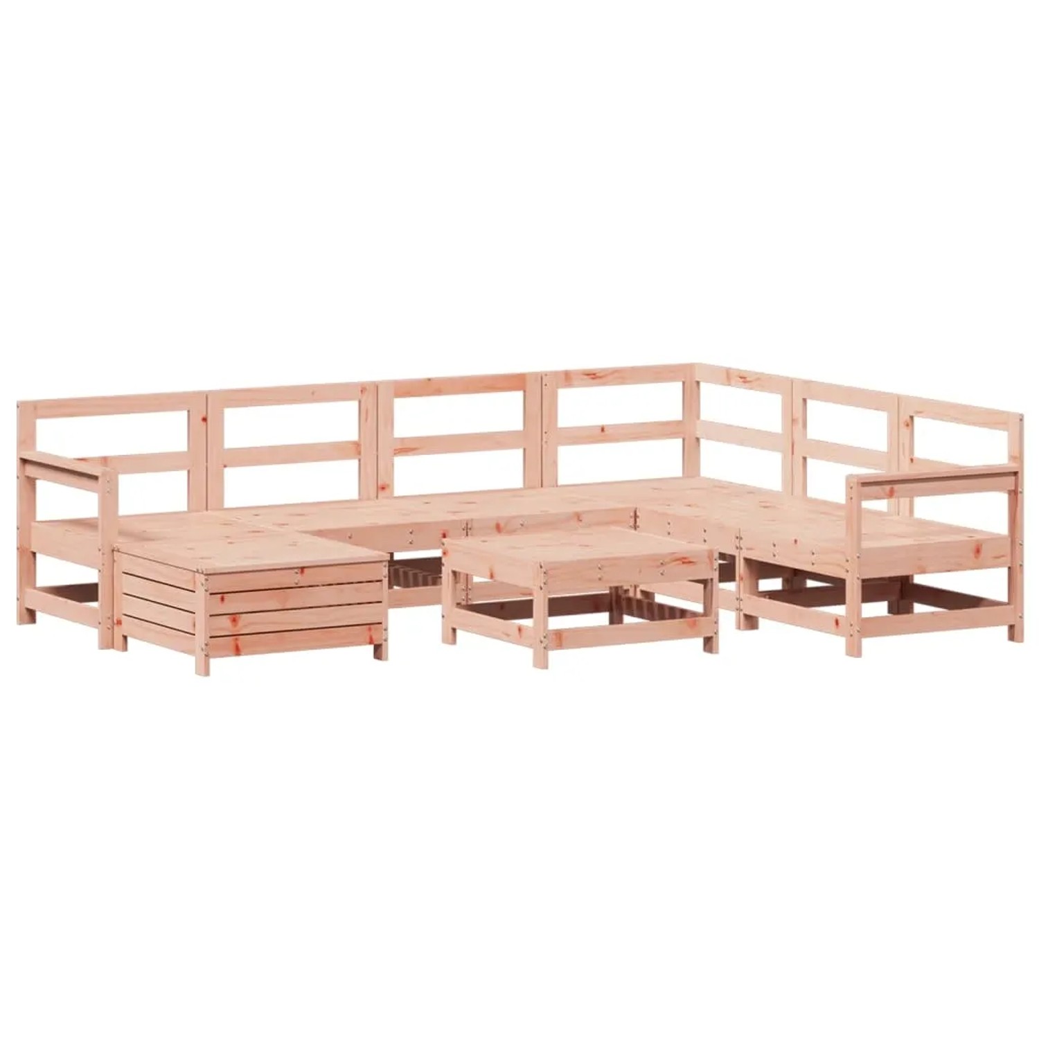 vidaXL 8-Tlg Garten-Sofagarnitur Massivholz Douglasie 3250590