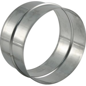 Marley Verbindungsmuffe, System 150, verzinktes Stahlblech für Lüftungsrohre.