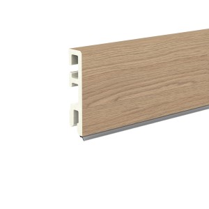 Döllken Sockelleiste USL60, Dekor Eiche Torsby, 60x14x2500 mm, mit integrierter Weichlippe.