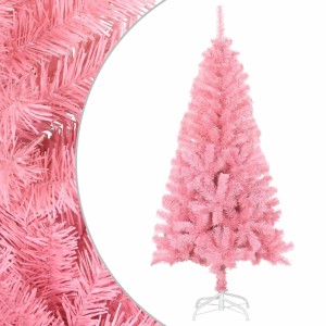 vidaXL Künstlicher Weihnachtsbaum mit Ständer Rosa 120 cm PVC 329177