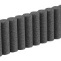 Terrasoft Beeteinfassung, schwarz, 27,5x100x8 cm, aus Gummigranulat für flexible Gartengestaltung.