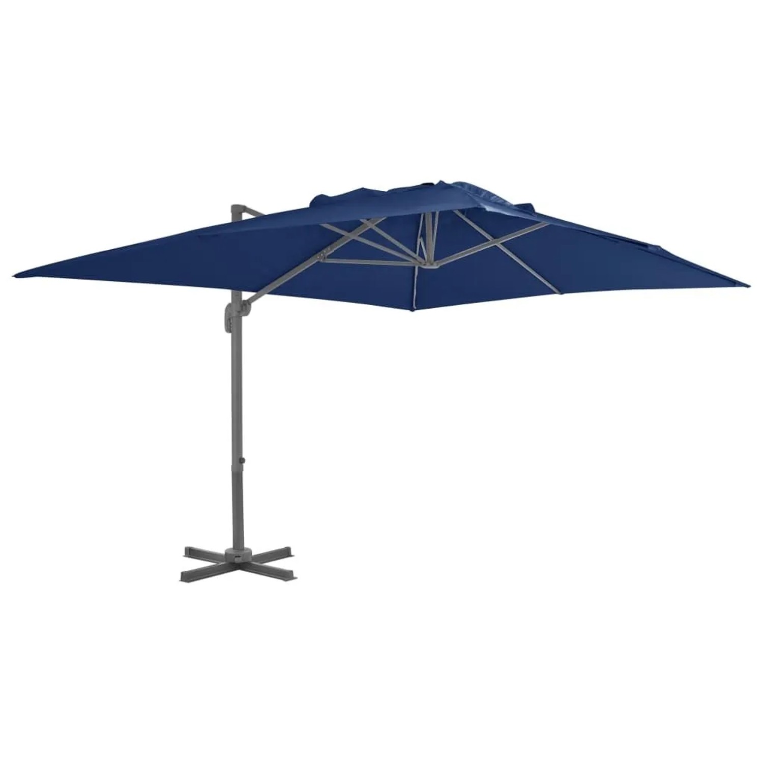 vidaXL Ampelschirm mit Aluminium-Mast 4x3 m Azurblau 47003