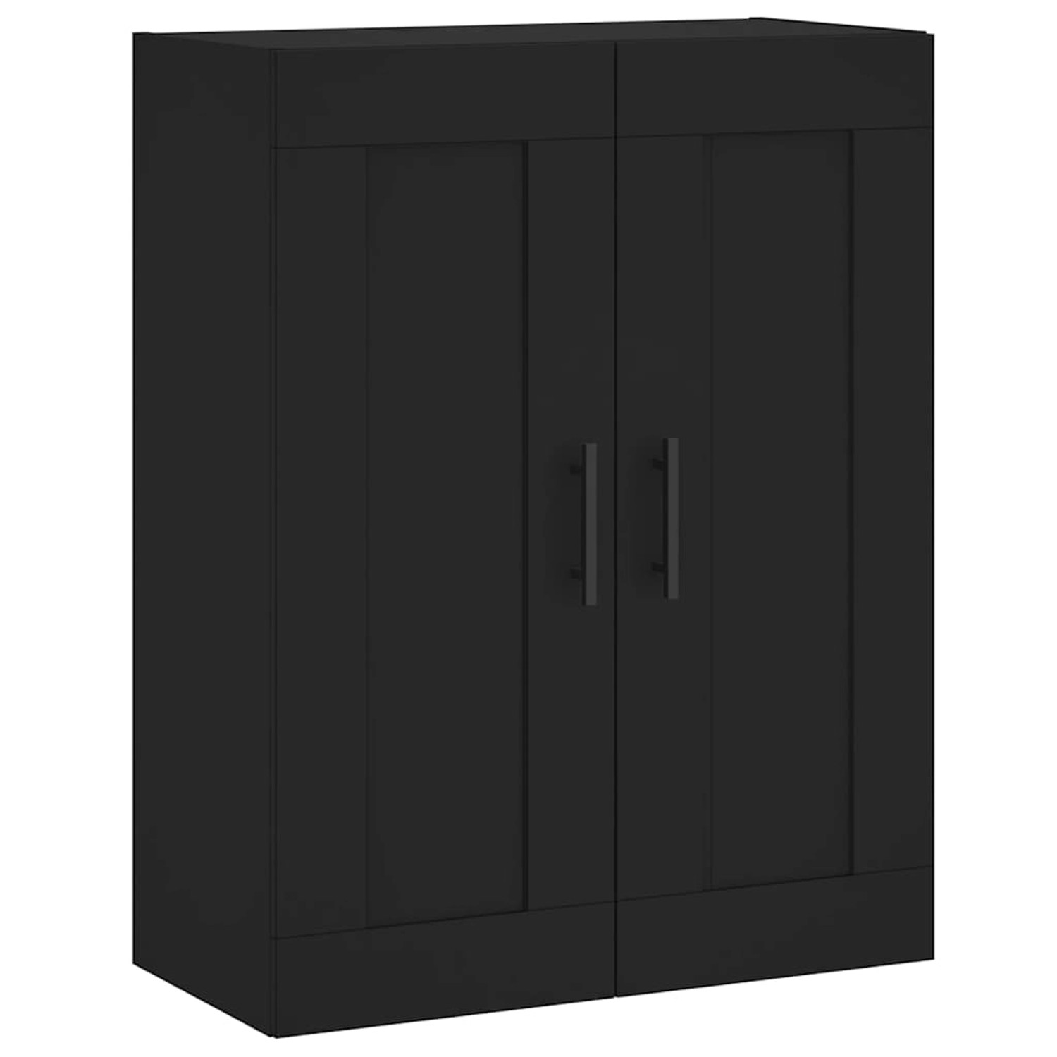 vidaXL Wandschrank Schwarz 69,5x34x90 cm Holzwerkstoff 830405